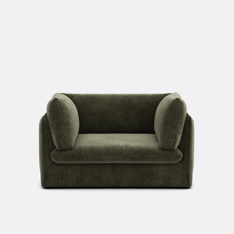 Xl-sesselelement Für Modulares Sofa Malo, Aus Meliertem Stoff