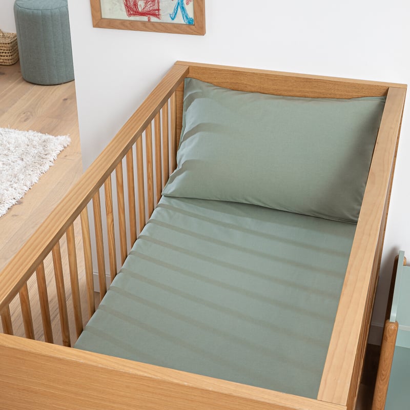 La Redoute Interieurs Spannbetttuch, Baby, Aus Baumwollperkal, Steg 17 Cm