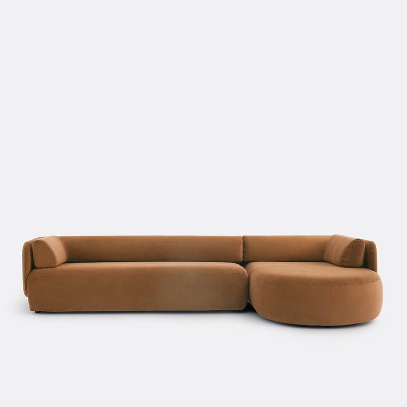 Ecksofa, Gerade, Samt, Meridiano