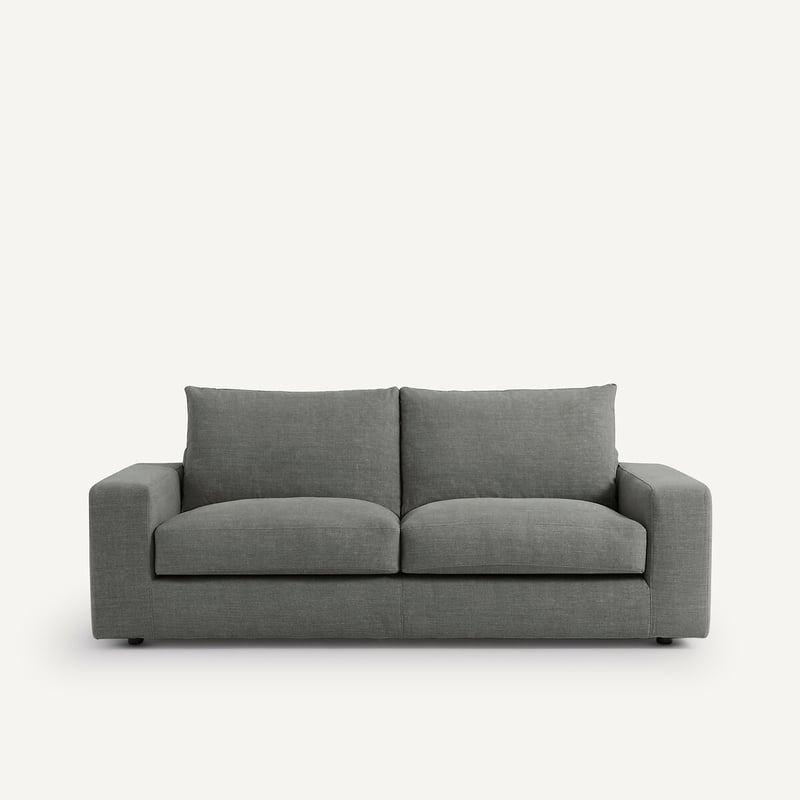 Am.pm Kompaktes 3-sitzer-sofa Aus Baumwoll-leinen, Skander