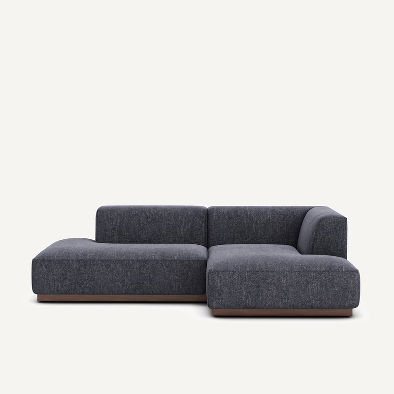 Am.pm Ecksofa Jacopo Mit Ecke Rechts, Meliertes Gewebe