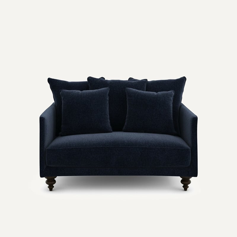 Am.pm Kompaktes 2-sitzer-sofa Aus Chenille-samt, Lazare