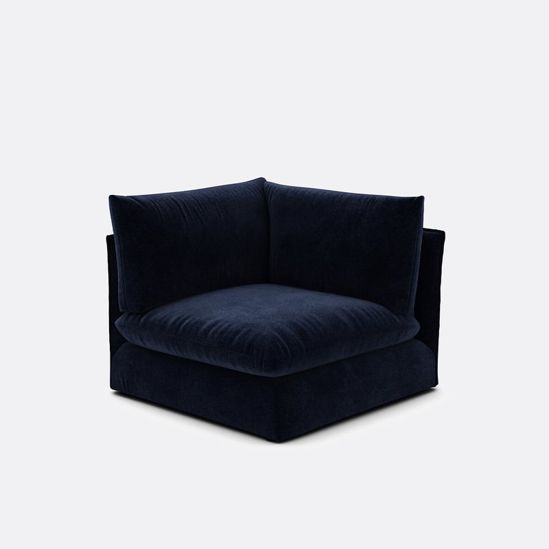 Eckelement Malo Für Modulares Sofa, Aus Meliertem Polyester