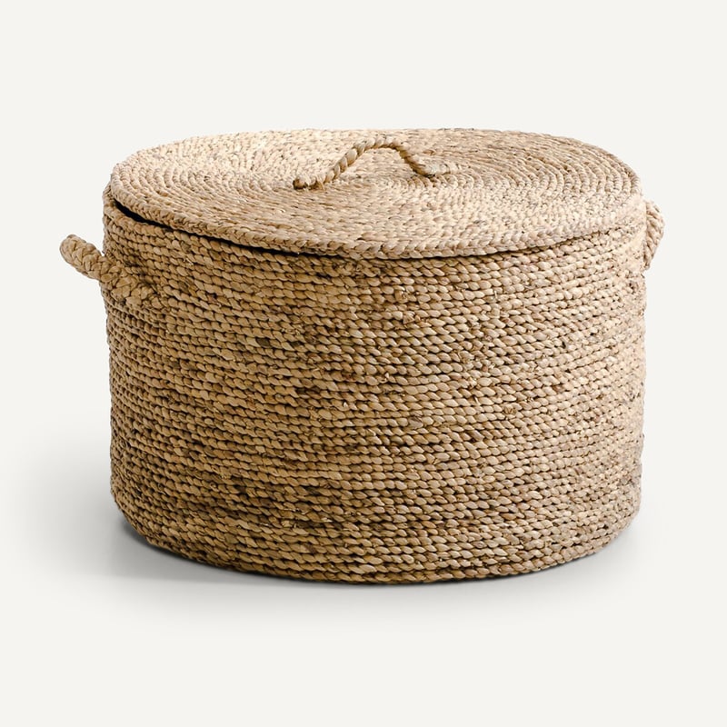 Am.pm Runder Korb Lian, Wasserhyazinthe, H. 36,5 Cm