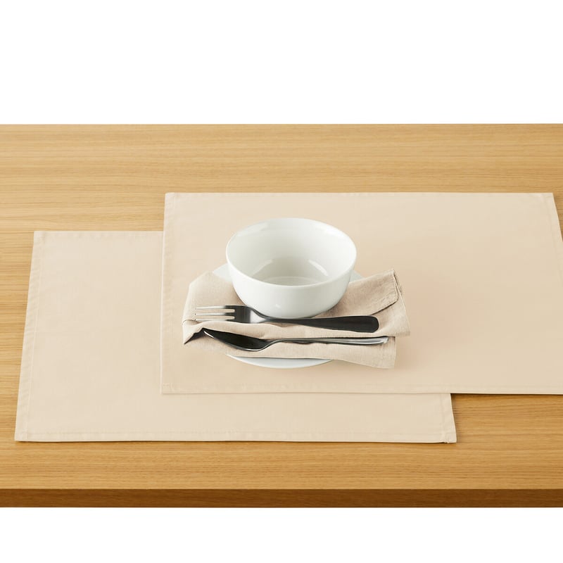La Redoute Interieurs 2er-pack Beschichtete Tischsets Scénario, Weiche Baumwolle