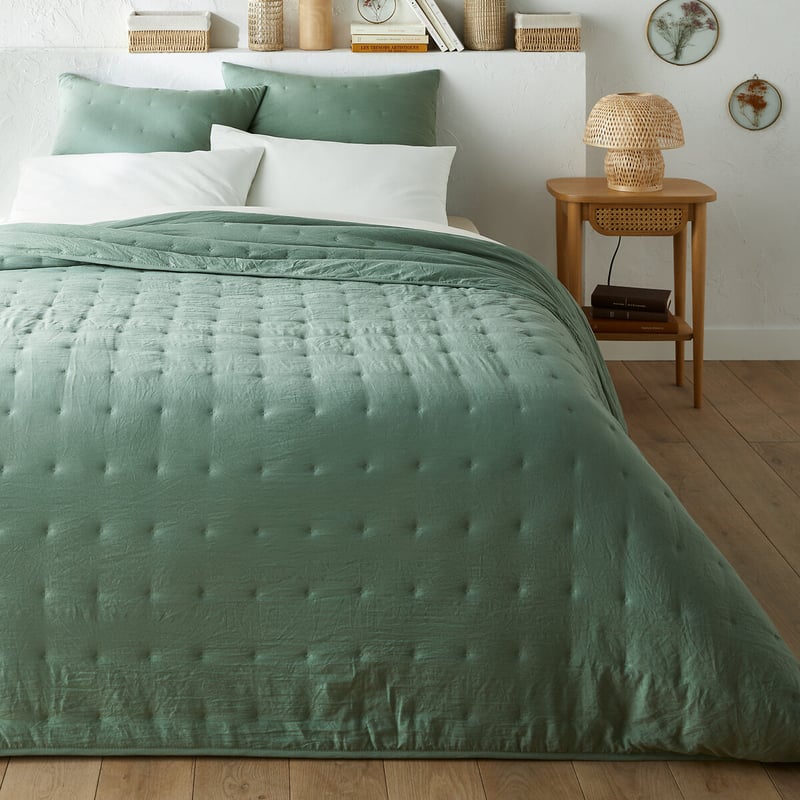 La Redoute Interieurs Gesteppte Tagesdecke Loja Aus Mikrofaser, Washed-optik
