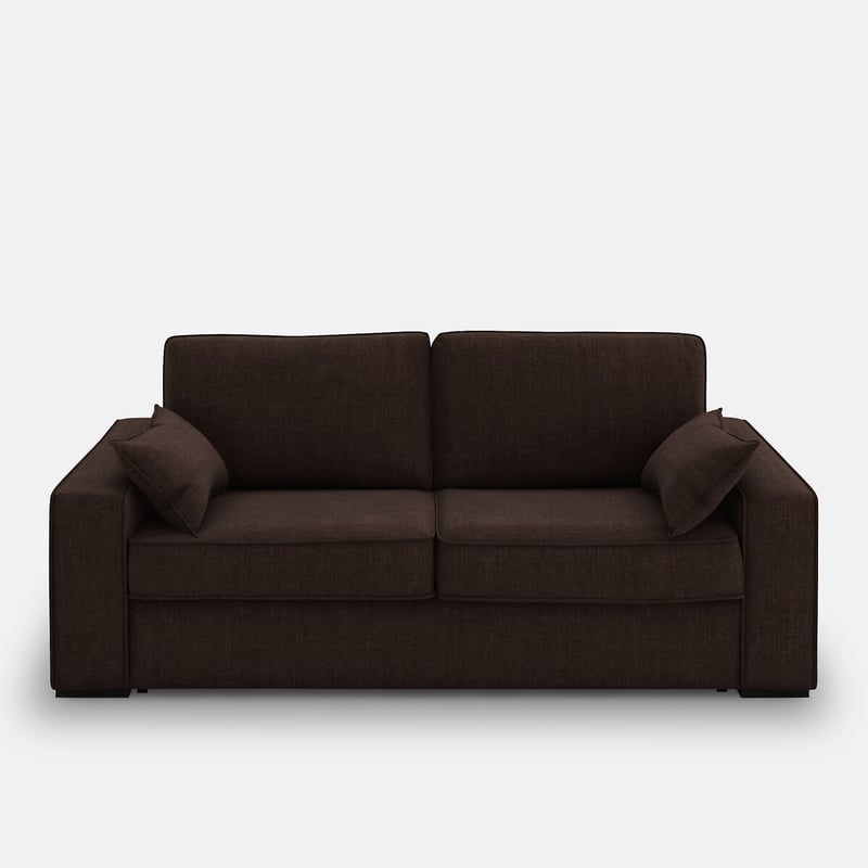 Schlafsofa Cécilia, Baumwolle/leinen, Schaumstoff