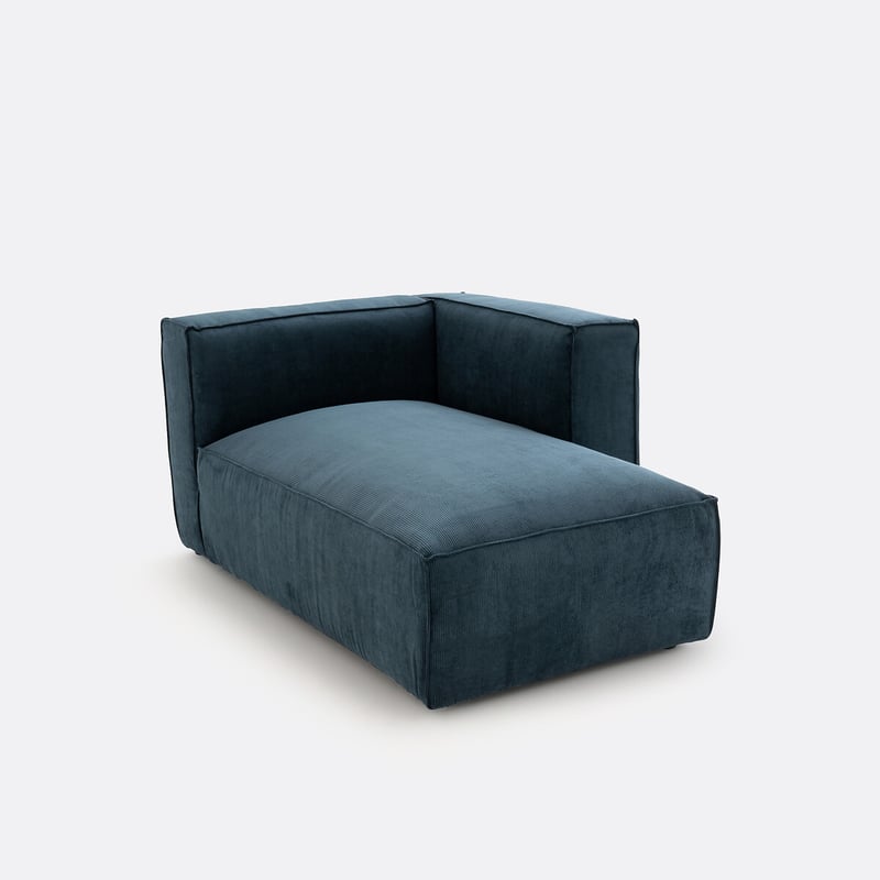 Meridianelement Seven Für Modulares Sofa, Aus Cordsamt