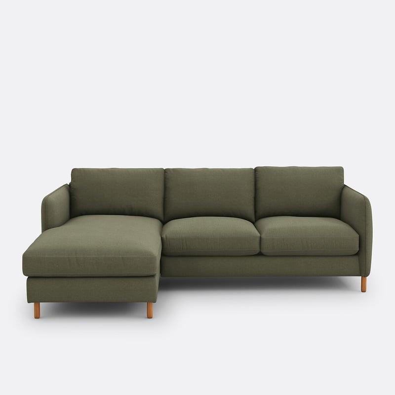 Ecksofa Loméo, Links, 4-sitzer, Polyester