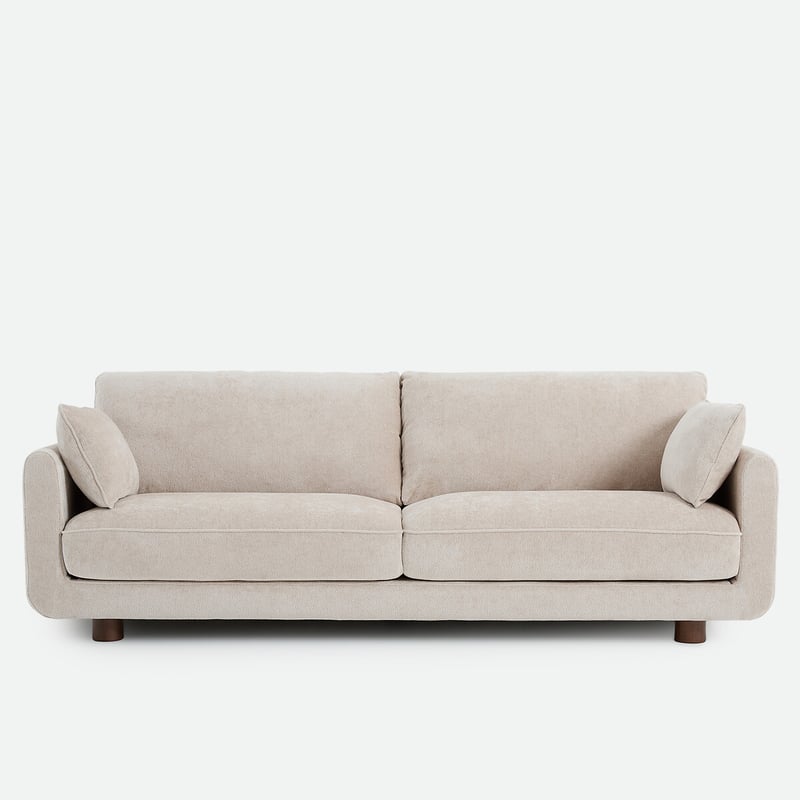 Gerades Sofa Emilio Für 2, 3, 4 Oder 5 Personen, Aus Dickem Chenille