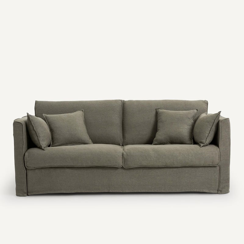 Am.pm Schlafsofa, 3- Oder 4-sitzer, Aus Schwerem Stonewashed Leinen, Camille