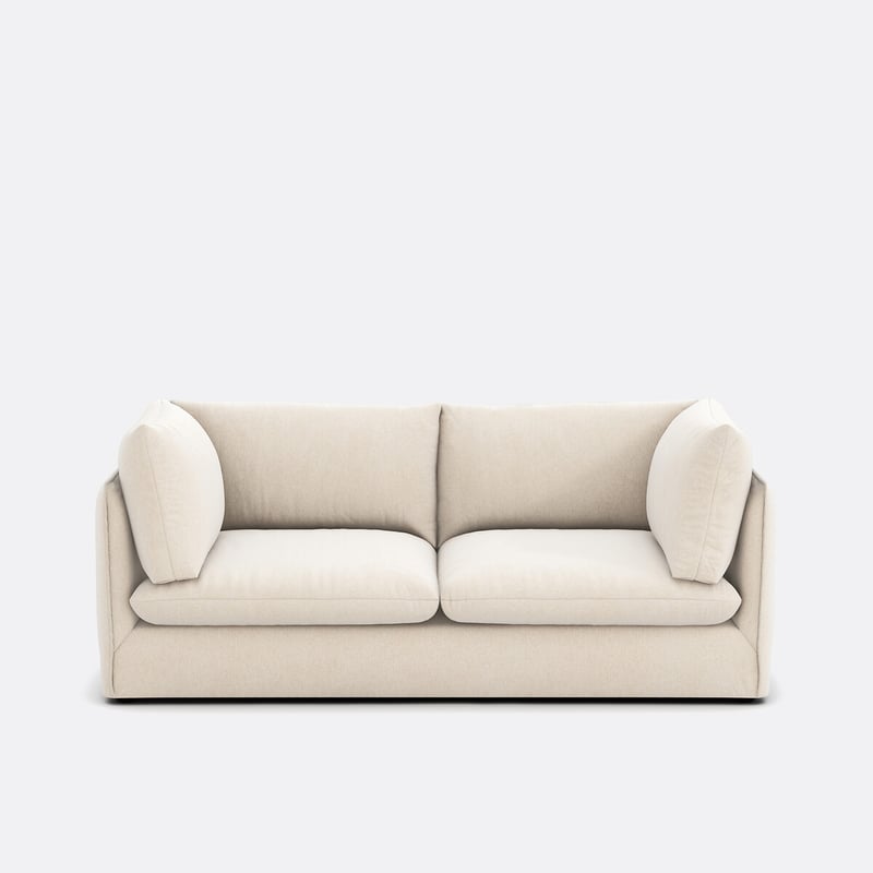 Sofa Malo, Rechtwinnklig, 3-sitzig, Aus Meliertem Polyester