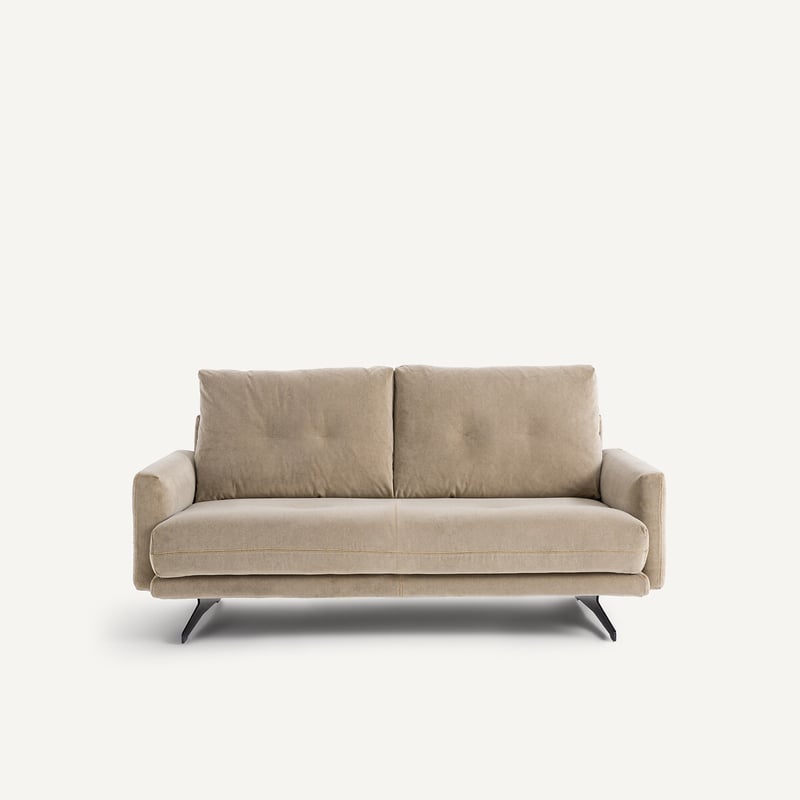 Am.pm 2-sitzer-sofa In Stonewashed Velours, Delicato