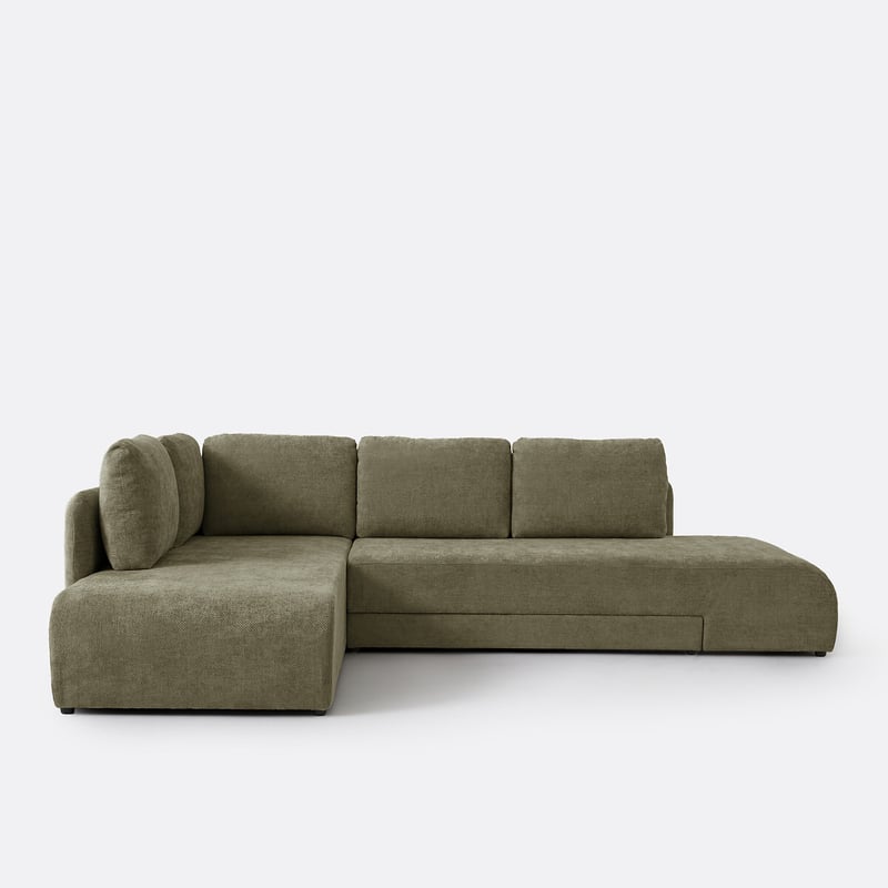 Ecksofa, Umwandelbar, Chenille-croisé, Gina