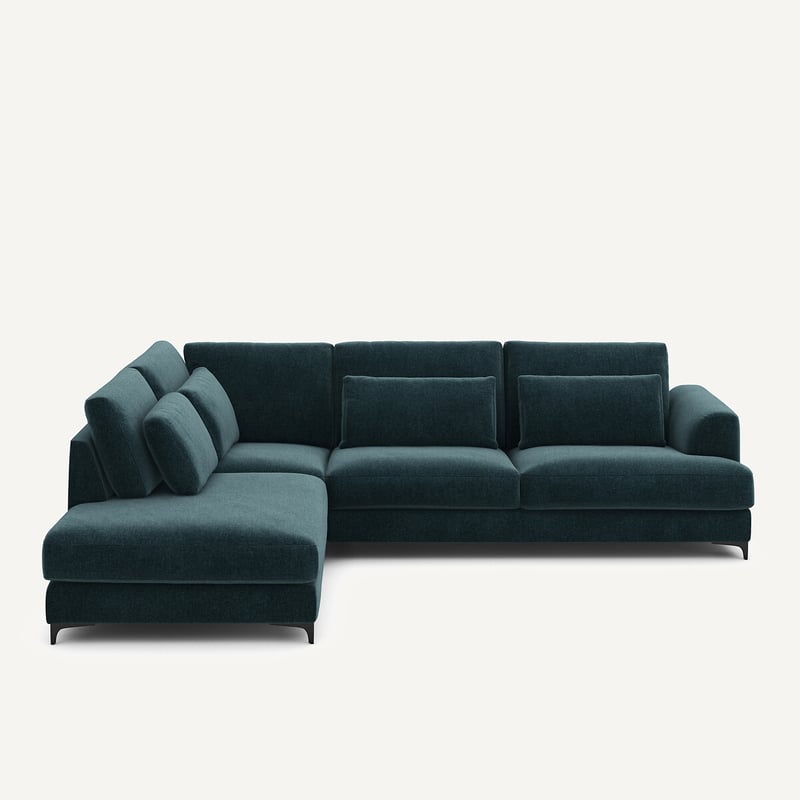 Am.pm Sofa Linke Ecke Conv Velours Chenille, Marsile