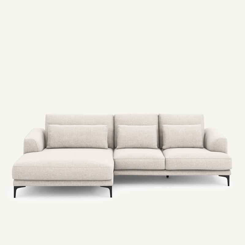 Am.pm Ecksofa, Meridian Xl Links, Aus Jaspé-stoff, Marsile