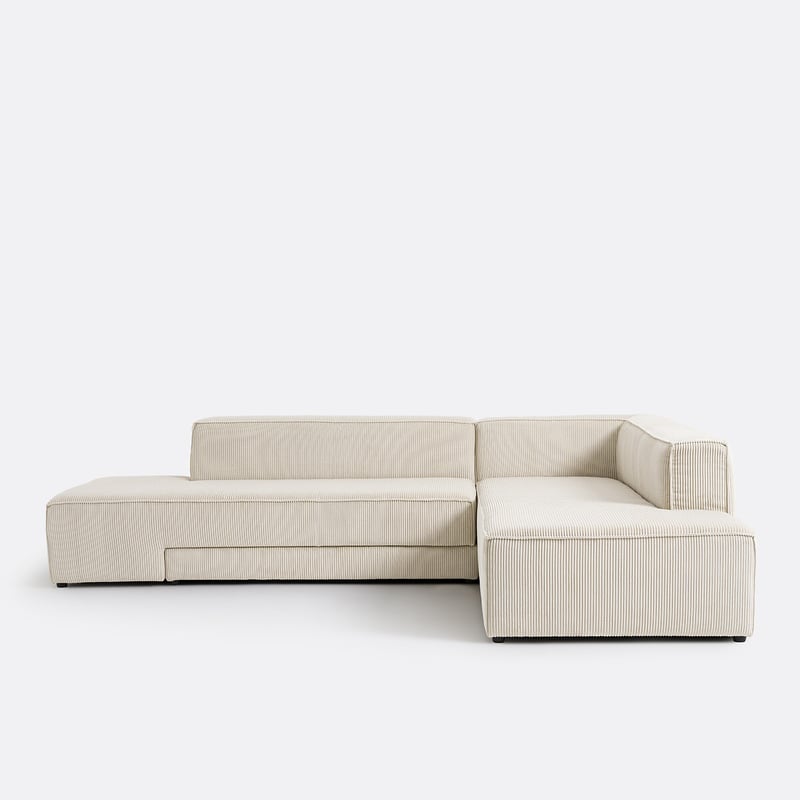 Ecksofa, Ausziehbar, Cord, Ginosa