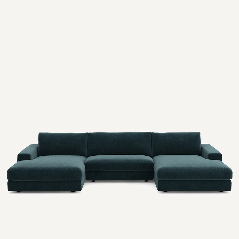 Am.pm Wohnlandschaft Skander, 5-sitzer, Chenille-velours