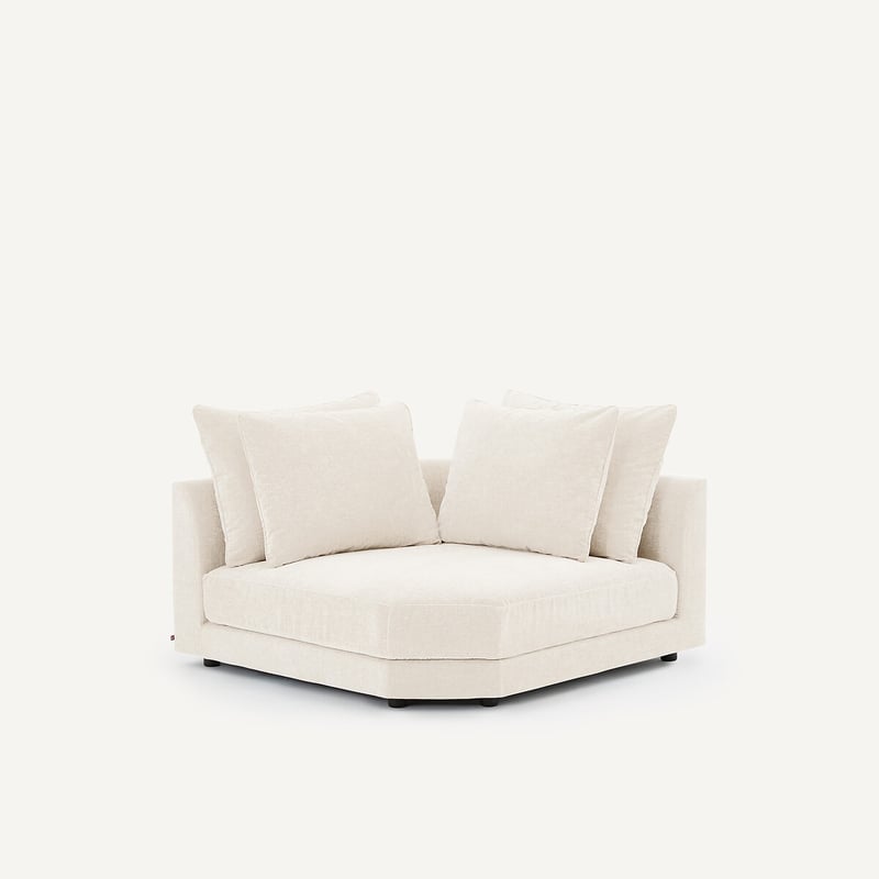 Am.pm Modulares Ecksofa Aus Chenille-velours, Tiberio