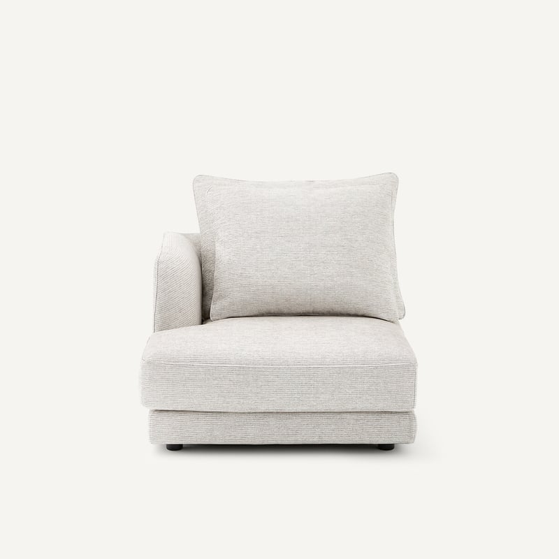 Am.pm Linkes Sofa-halbmodul, Modular, Aus Recycelter Baumwolle, Tiberio