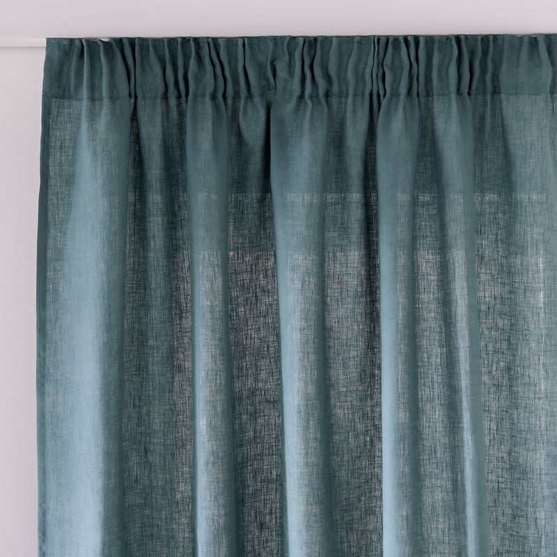 La Redoute Interieurs Halbtransparenter Vorhang Onega, Aus Gewaschenem Leinen, Mit Kräuselborte Und Wave-faltung