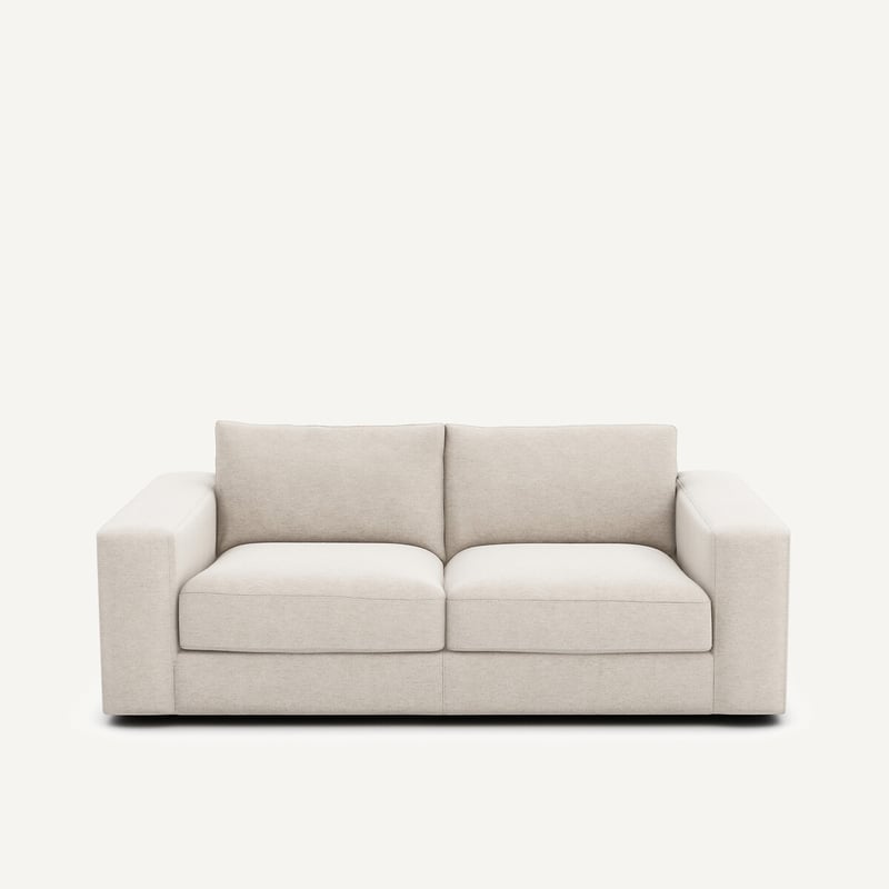 Am.pm Kompaktes 3-sitzer-sofa Aus Meliertem Canvas, Skander