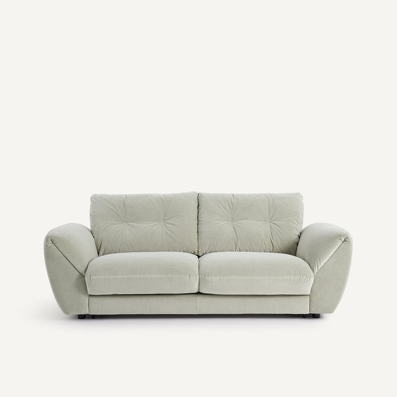 Am.pm 3-sitzer-sofa, Umwandelbar, Stonewashed-velours, Edgar