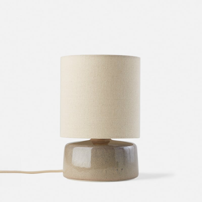 Tischlampe Amagaaus Keramik Und Leinen, Höhe 25 Cm