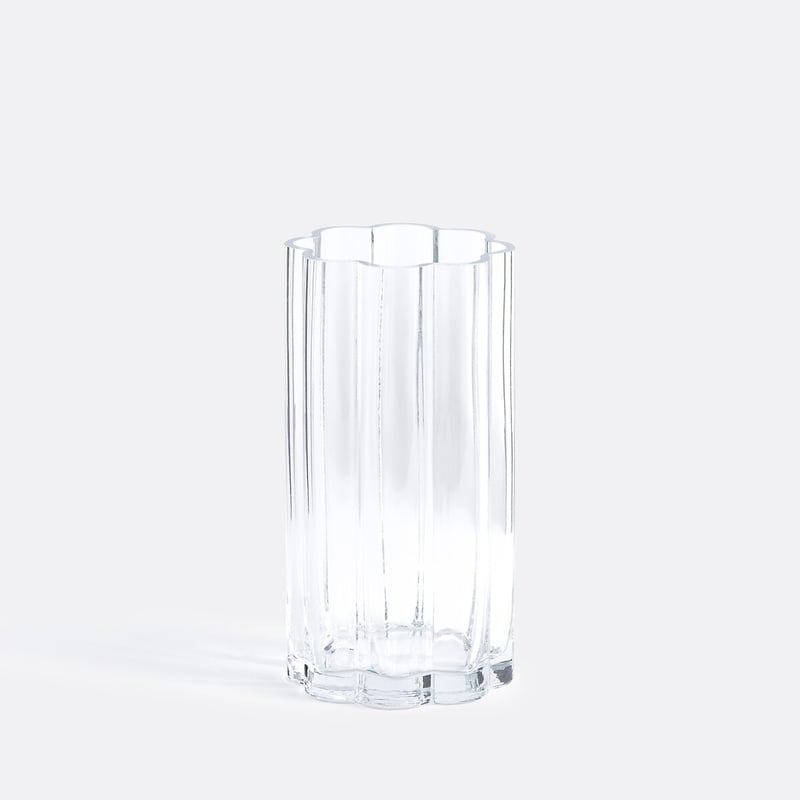 La Redoute Interieurs Vase Helia, Transparentes Glas, H. 25 Cm