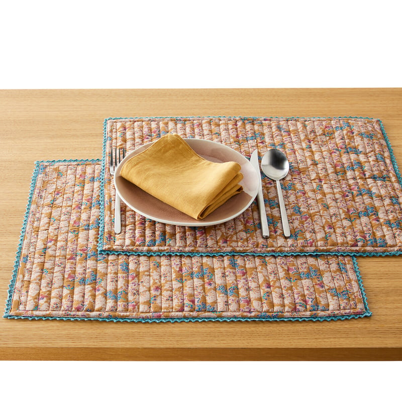 La Redoute Interieurs 2er-pack Tisch-sets Jadav, Baumwoll-voile