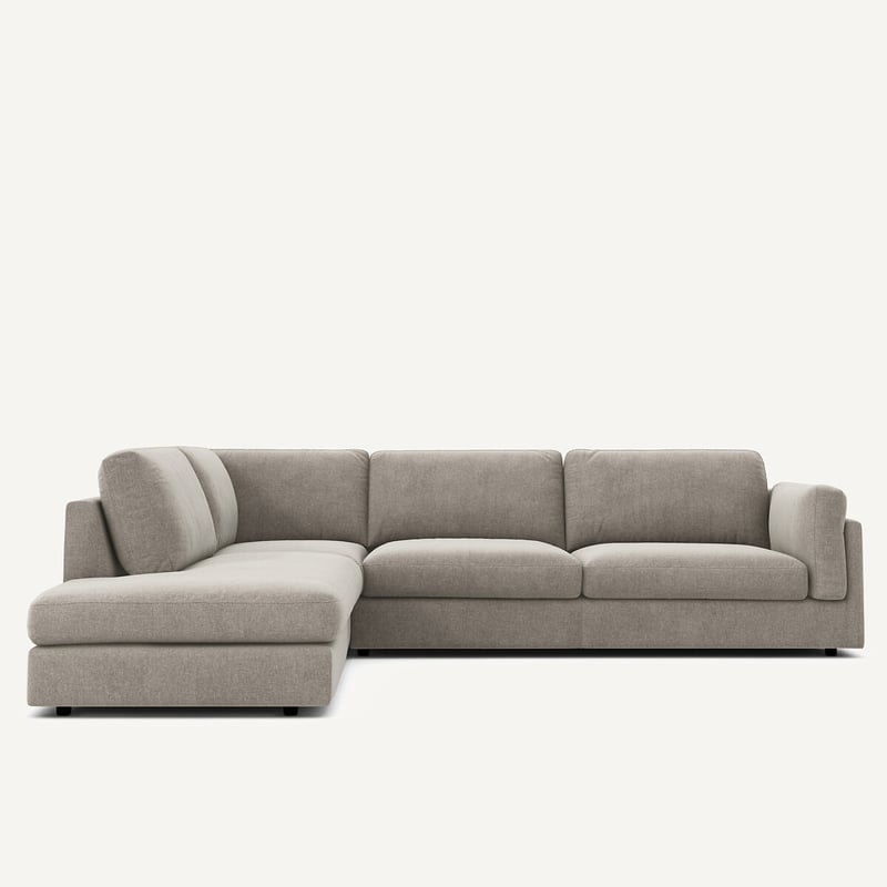 Am.pm Ecke Umwandelbare Chaiselongue, Chenille-samt, César