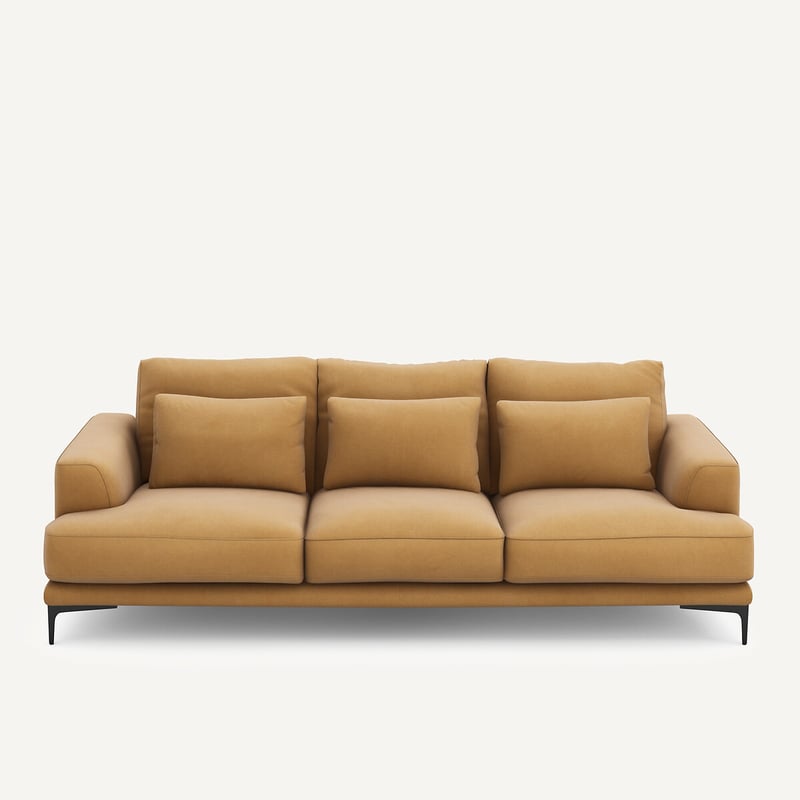 Am.pm 4-sitzer-sofa Marsile, Leinensamt