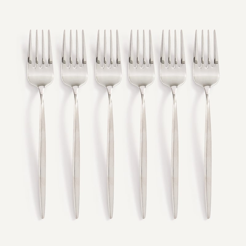 Am.pm Set Aus 6 Kuchengabel Nagi Aus Edelstahl
