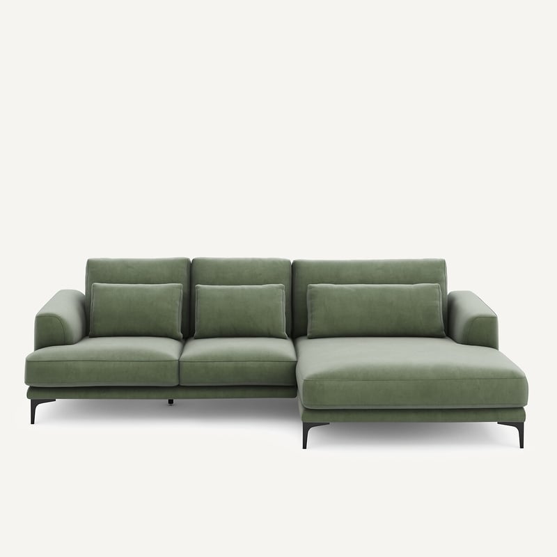 Am.pm Ecksofa Meridian Xl Rechts In Samt, Marsile
