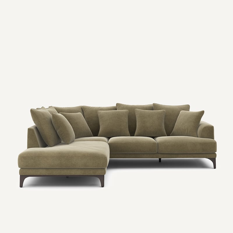 Am.pm Ecksofa Aus Leinenvelours, Armento