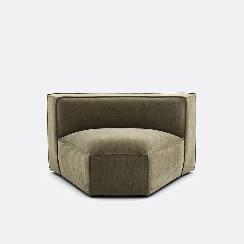 Offenes Eckelement Für Modulares Sofa Seven, Vintage-cord