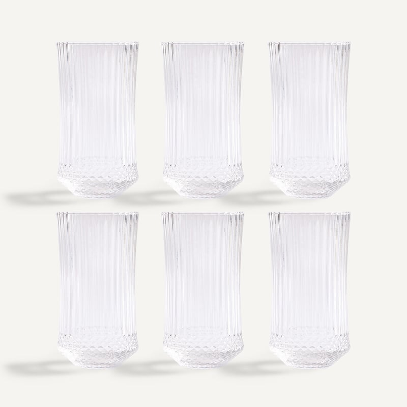 Am.pm 6er-set Saftgläser Allur, Aus Facettiertem Glas