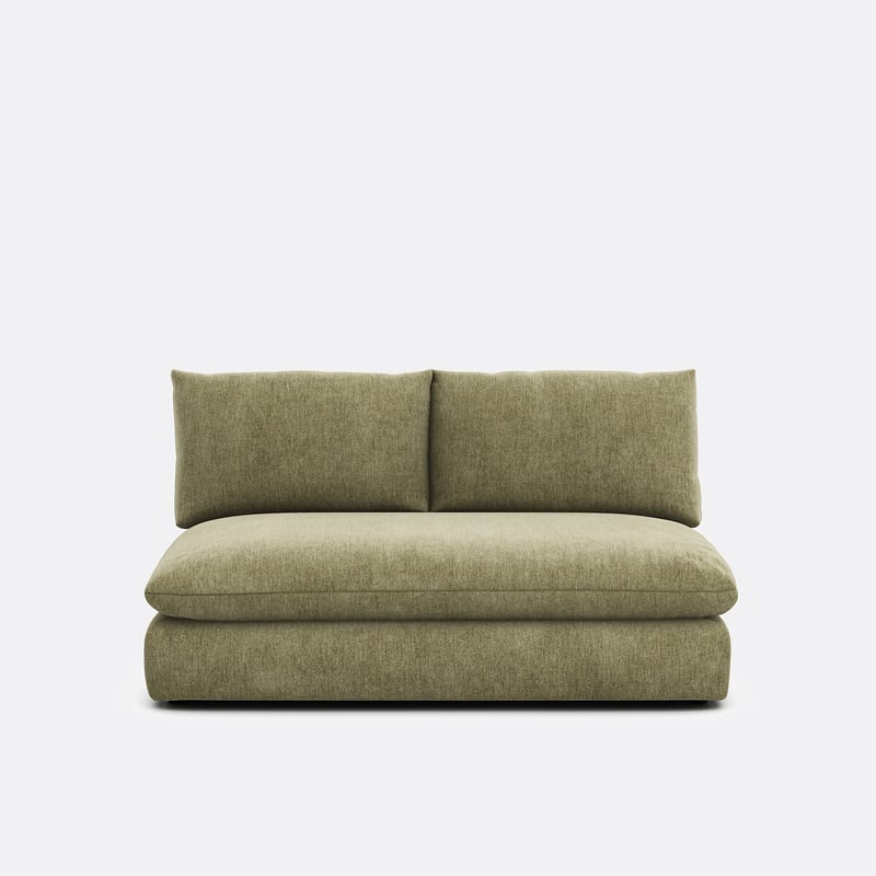 2-sitziges Sitzelement Malo, Für Modulares Sofa, Aus Meliertem Polyester