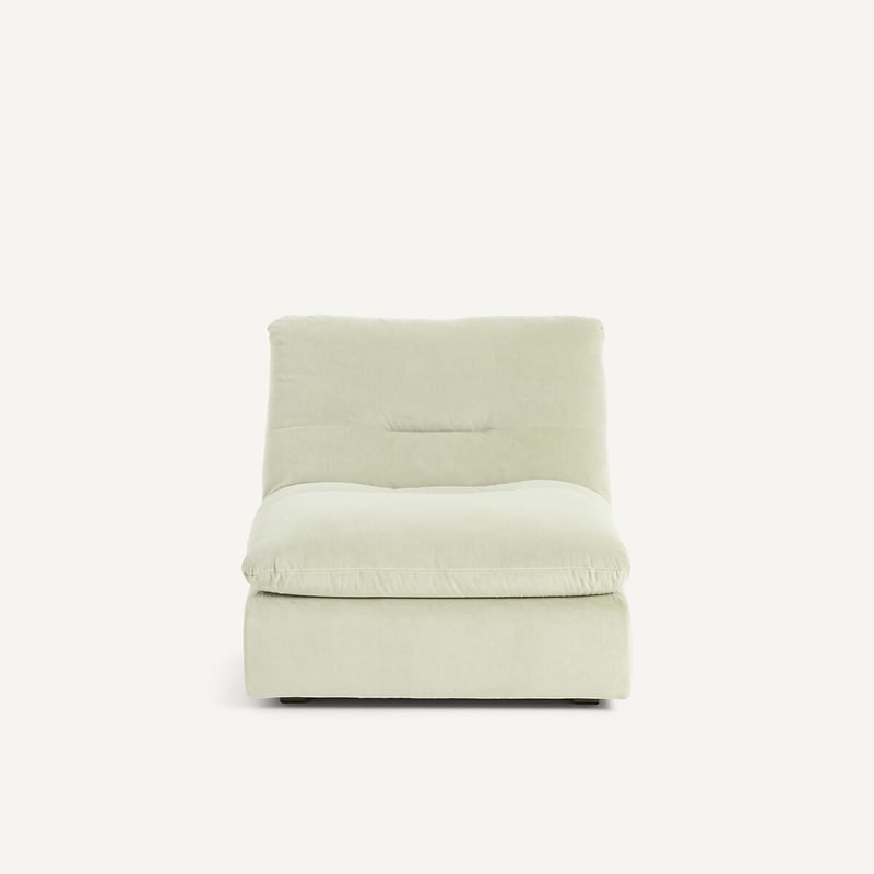 Am.pm Modularer Sessel Aus Stonewashed Velours, Giuliano