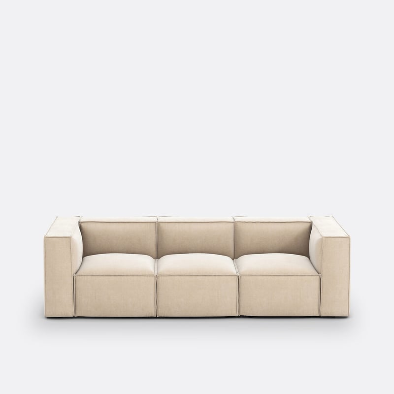 Modulares Sofa Seven, 3-sitzer, Vintage-cord