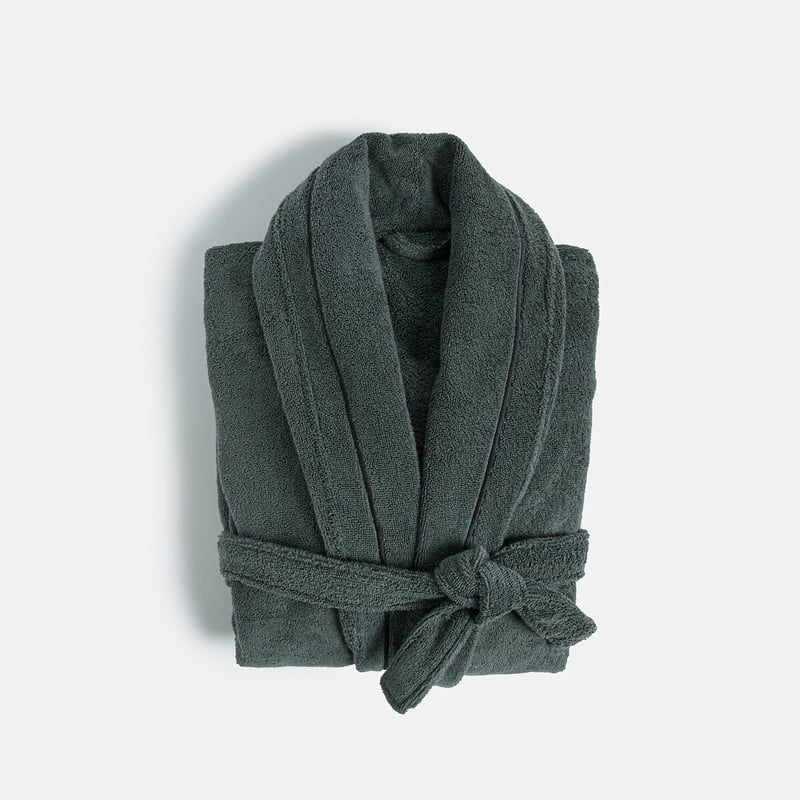 La Redoute Interieurs Bademantel Für Erwachsene Mit Schalkragen Aus Gekämmter Baumwolle 400 G/m2, Victor