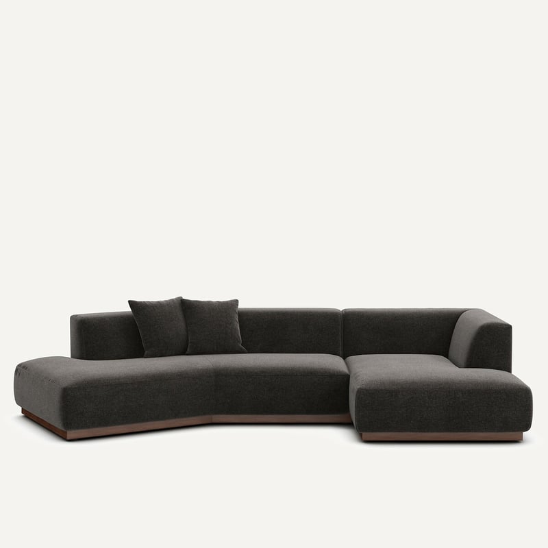Am.pm Offenes Ecksofa Jacopo Mit Ecke Rechts, Chenillesamt