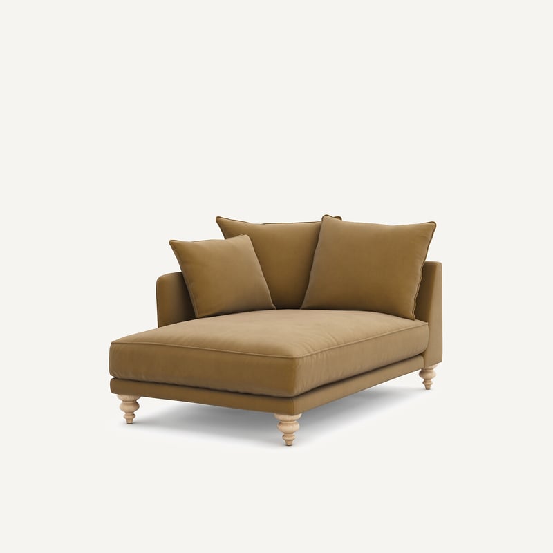 Am.pm Chaiselongue Aus Leinenvelours, Lazare