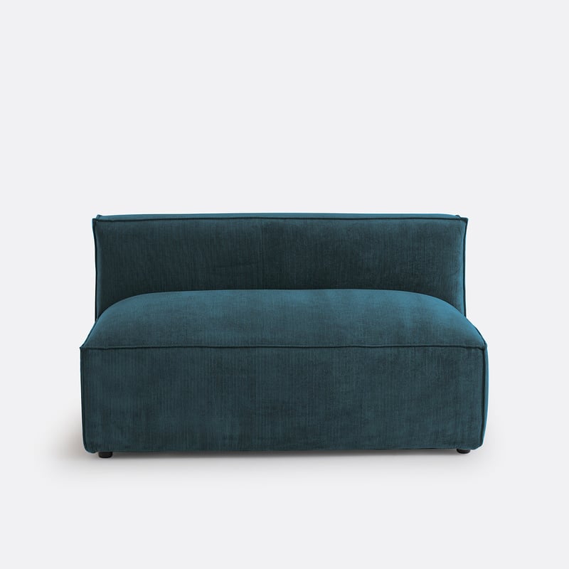 Sitzelement Seven Für Modulares Sofa, 2-sitzig, Aus Cordsamt
