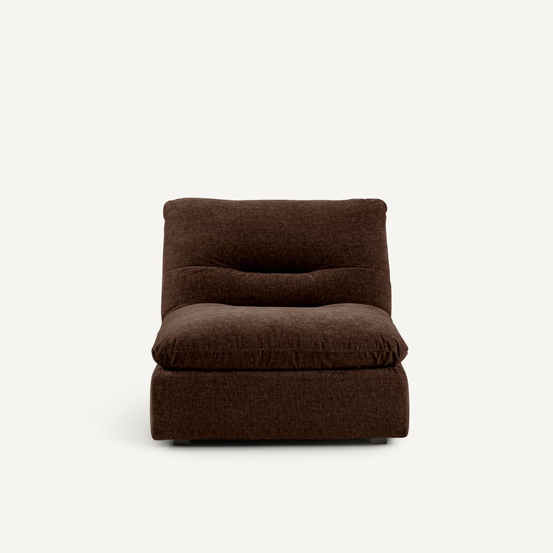 Am.pm Modularer Sessel Giuliano Ohne Armlehnen, Aus Chenille-samt