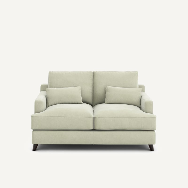 Am.pm Kompaktes 2-sitzer-sofa In Stonewashed Velours, Alwine