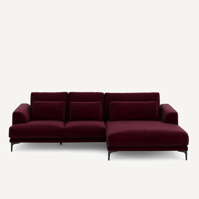 Am.pm Ecksofa Meridian Xl Rechts In Samt, Marsile