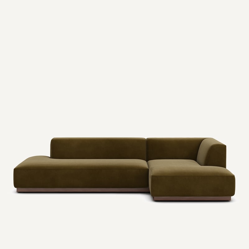 Am.pm Xl-ecksofa Jacopo Mit Ecke Rechts, Samt