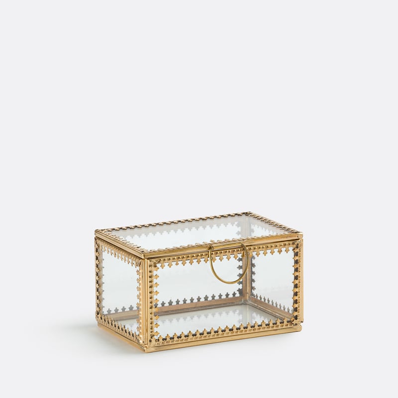 La Redoute Interieurs Rechteckige Vitrinenbox Glas Und Messing Stelia