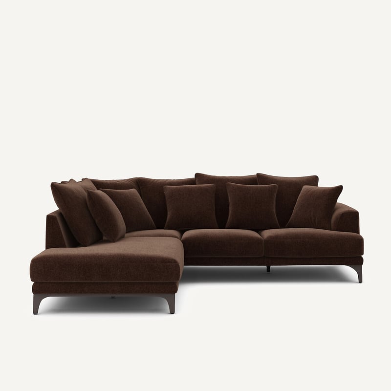 Am.pm Ecksofa Aus Chenille-velours, Armento